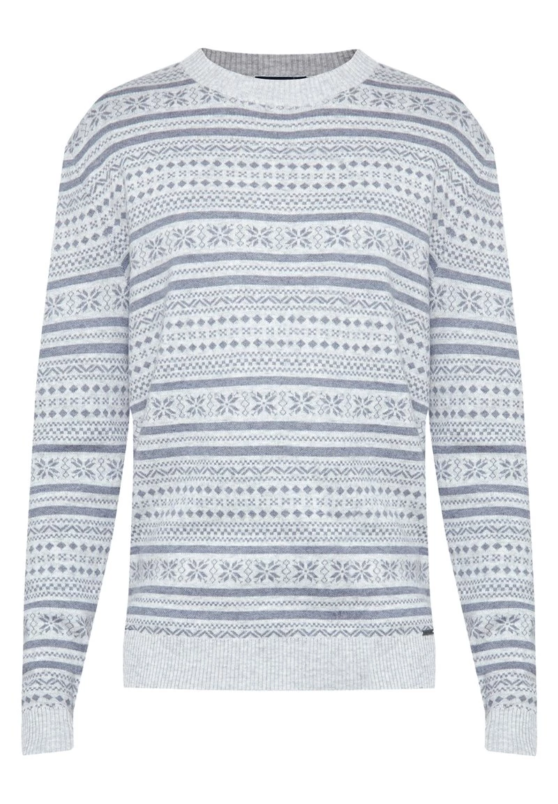 Finn Flare Herren Strickpullover - Light Grey 8 Finn Flare Herren Strickpullover - Light Grey – Bild 6