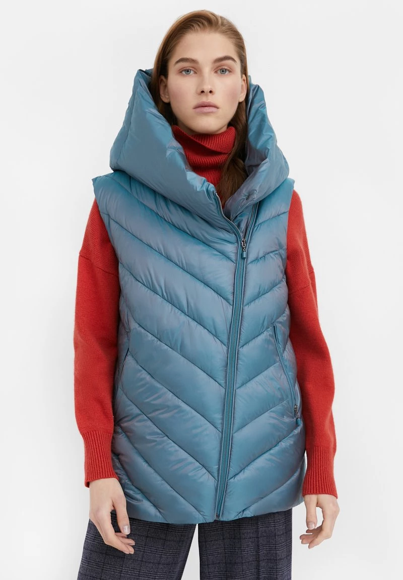 Finn Flare Damen STEPPWESTE - Weste - Blue 3 Finn Flare Damen STEPPWESTE - Weste - Blue