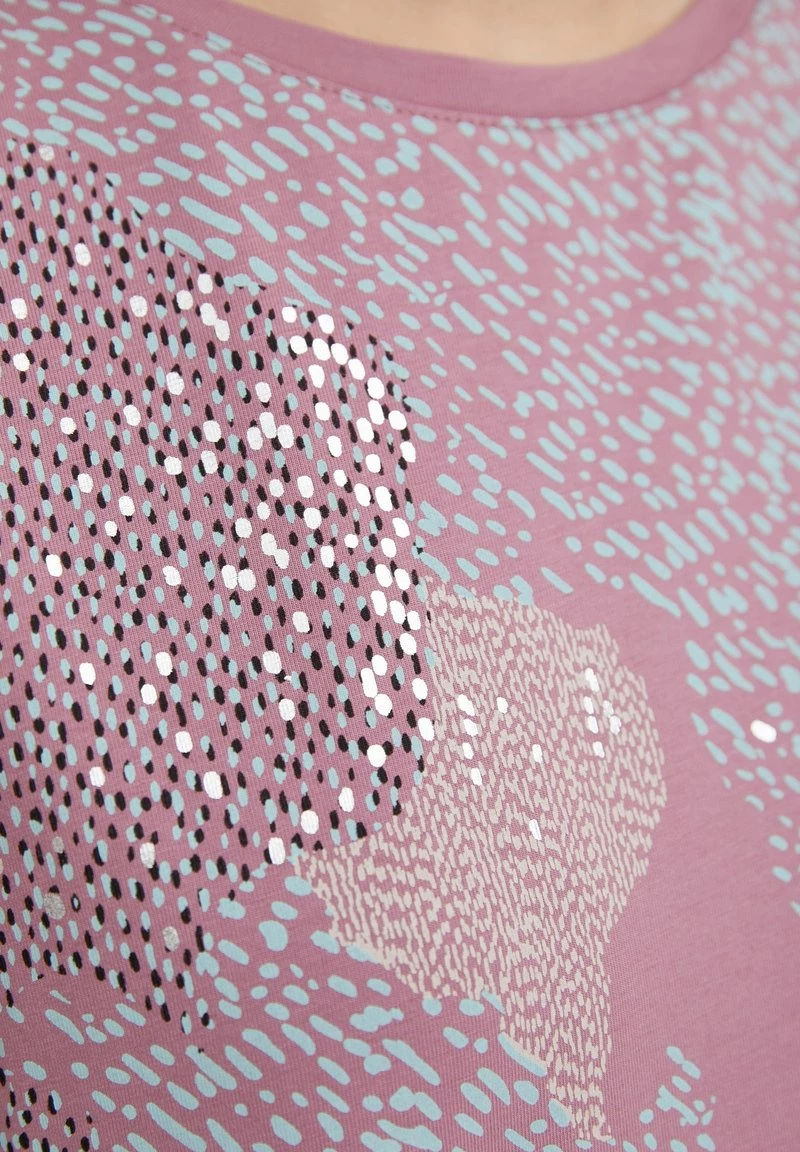 Finn Flare T-Shirt Print - Grey Pink | Damen 8 Finn Flare T-Shirt Print - Grey Pink | Damen – Bild 6