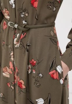 Finn Flare Damen Blusenkleid - Dark Green -Finn Flare Verkaufsladen 54e4cfcb2ba64e8ba47429c4294b5da2