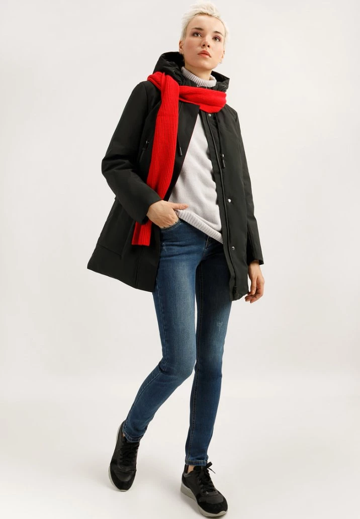 Finn Flare MIT AUFGESETZTEN TASCHEN - Wintermantel - Black | Damen 4 Finn Flare MIT AUFGESETZTEN TASCHEN - Wintermantel - Black | Damen – Bild 2