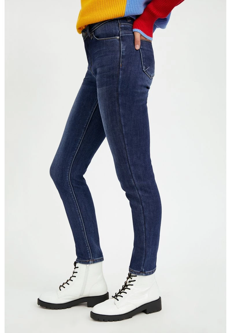 Finn Flare Damen Jeans Skinny Fit - Dark Blue 3 Finn Flare Damen Jeans Skinny Fit - Dark Blue