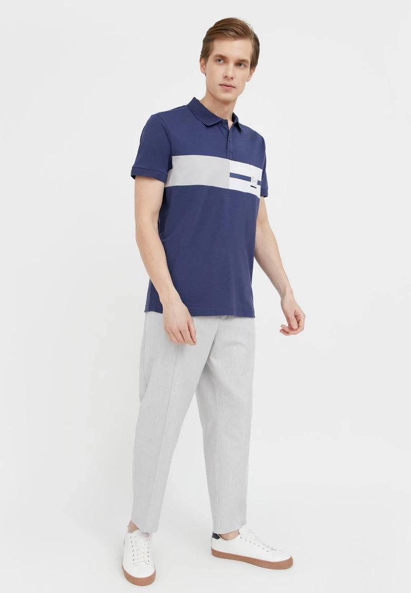 Finn Flare Herren Poloshirt - Dark Blue 4 Finn Flare Herren Poloshirt - Dark Blue – Bild 2