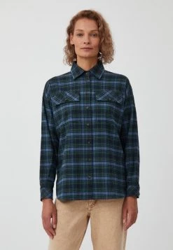 Finn Flare Damen Hemdbluse - Dark Green