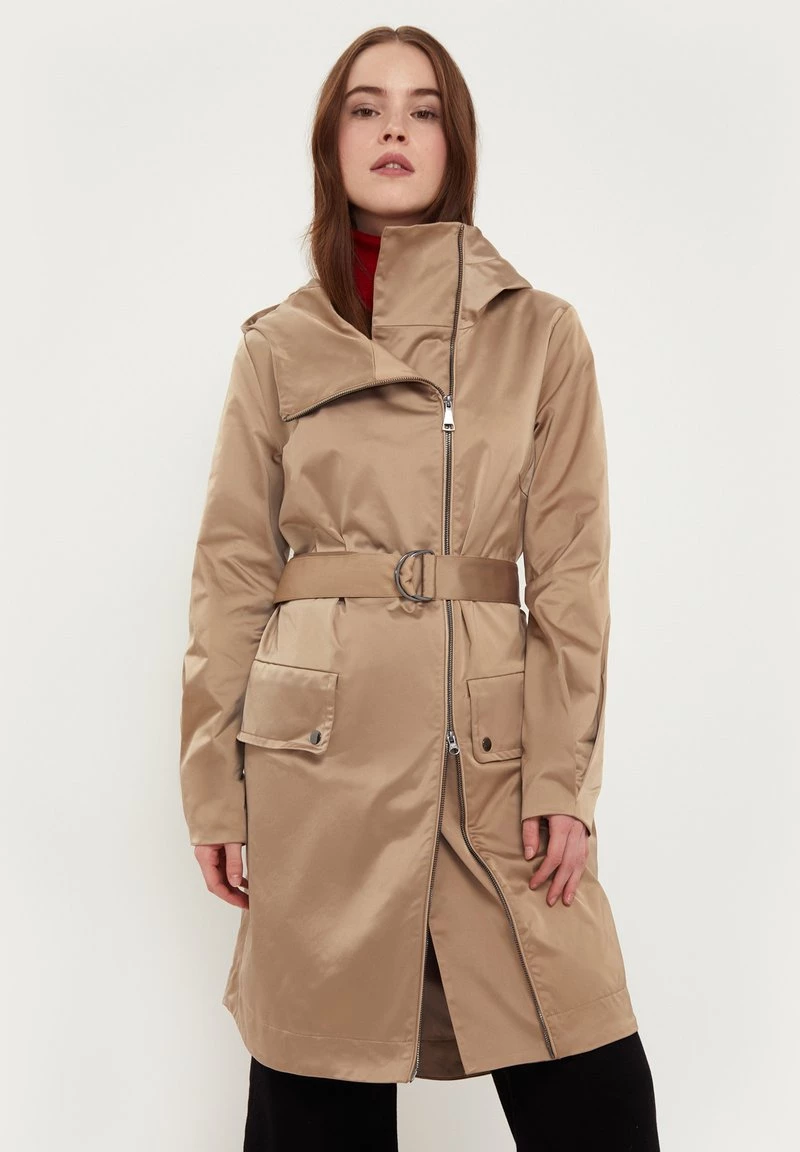 Finn Flare Damen Regenjacke / Wasserabweisende Jacke - Beige 3 Finn Flare Damen Regenjacke / Wasserabweisende Jacke - Beige