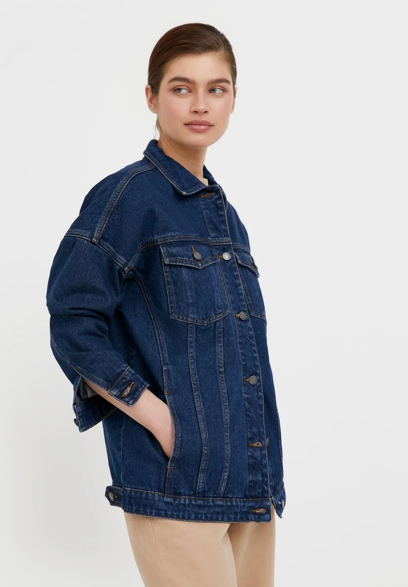 Finn Flare Damen Jeansjacke - Dark Blue 6 Finn Flare Damen Jeansjacke - Dark Blue – Bild 4