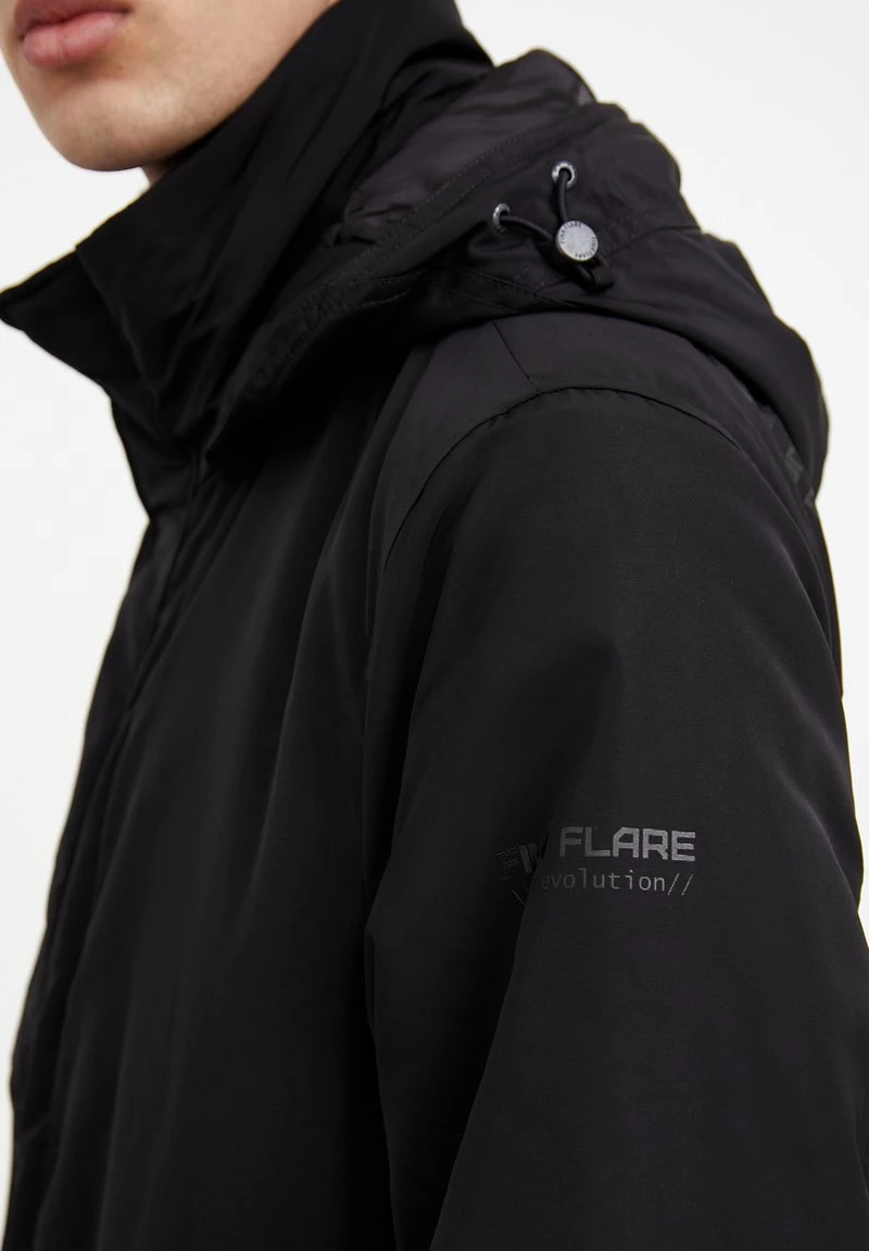 Finn Flare Herren Wintermantel - Black 8 Finn Flare Herren Wintermantel - Black – Bild 6