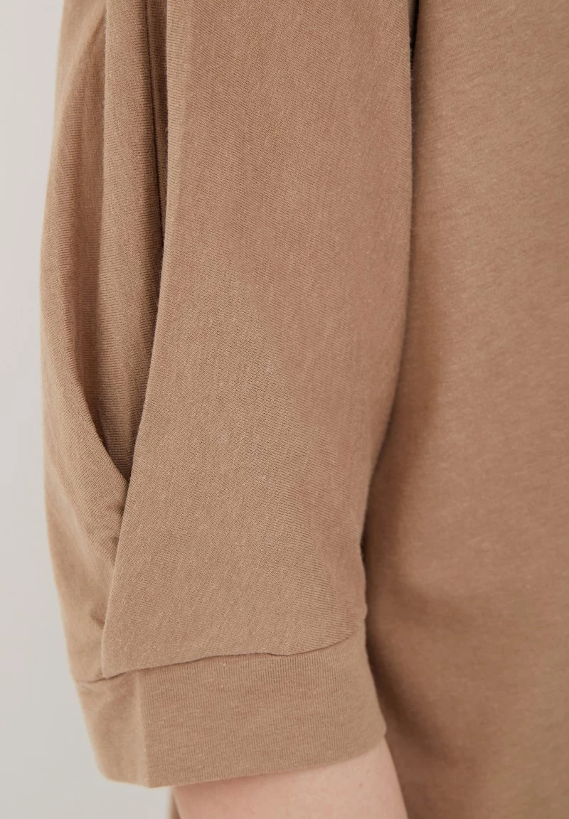 Finn Flare Damen T-Shirt Basic - Dark Beige 6 Finn Flare Damen T-Shirt Basic - Dark Beige – Bild 4