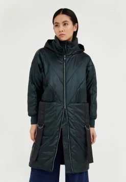 Finn Flare Damen Wintermantel - Dark Green