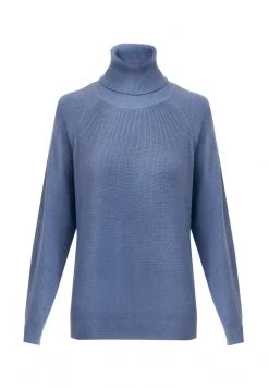 Finn Flare Damen Strickpullover - Light Blue -Finn Flare Verkaufsladen 57d3f0a822af4420a7e37e842e6fb2fc