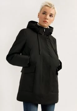Finn Flare MIT AUFGESETZTEN TASCHEN - Wintermantel - Black | Damen