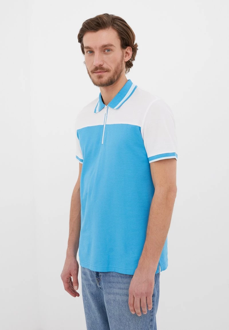 Finn Flare Herren Poloshirt - Blue 5 Finn Flare Herren Poloshirt - Blue – Bild 3