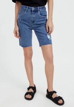 Finn Flare Damen Jeans Shorts - Blue