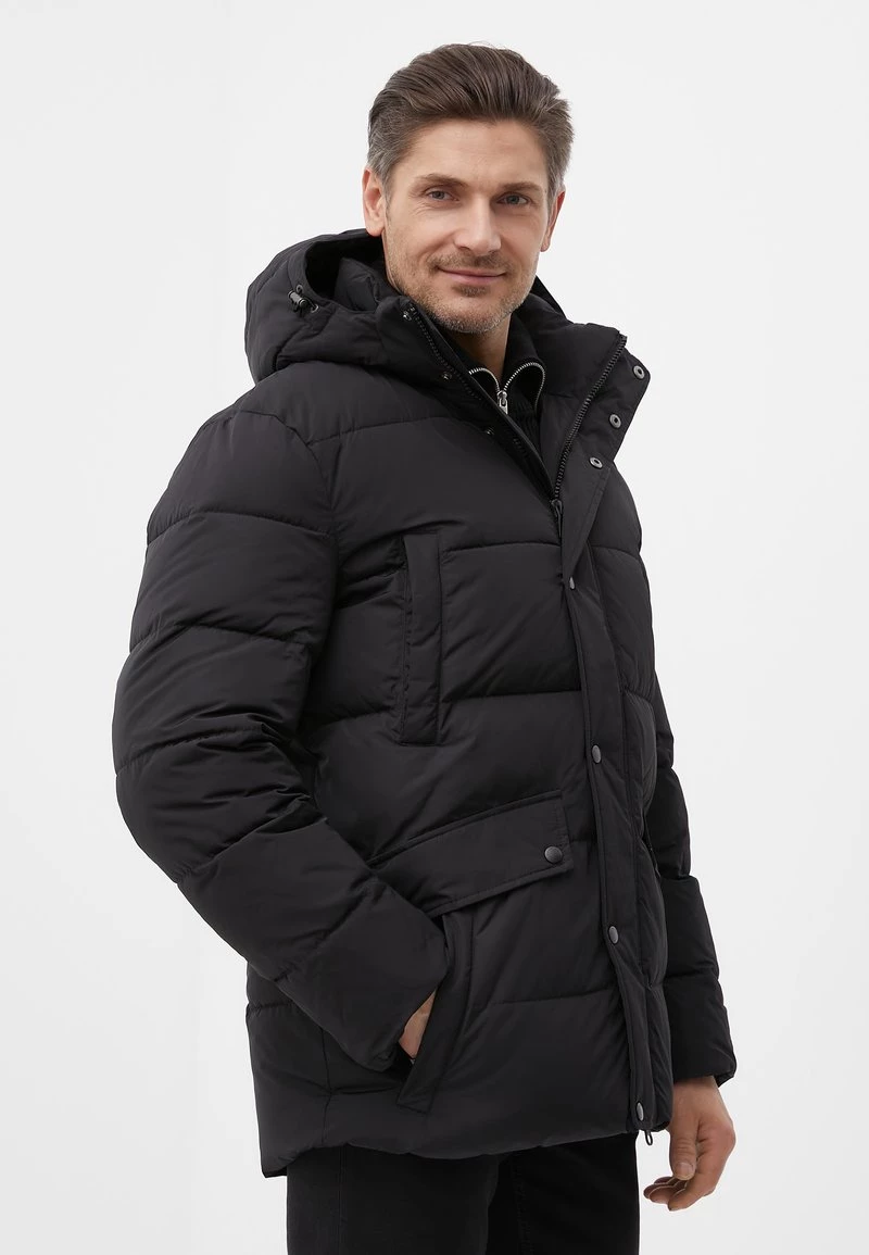Finn Flare Wintermantel - Black | Herren 6 Finn Flare Wintermantel - Black | Herren – Bild 4