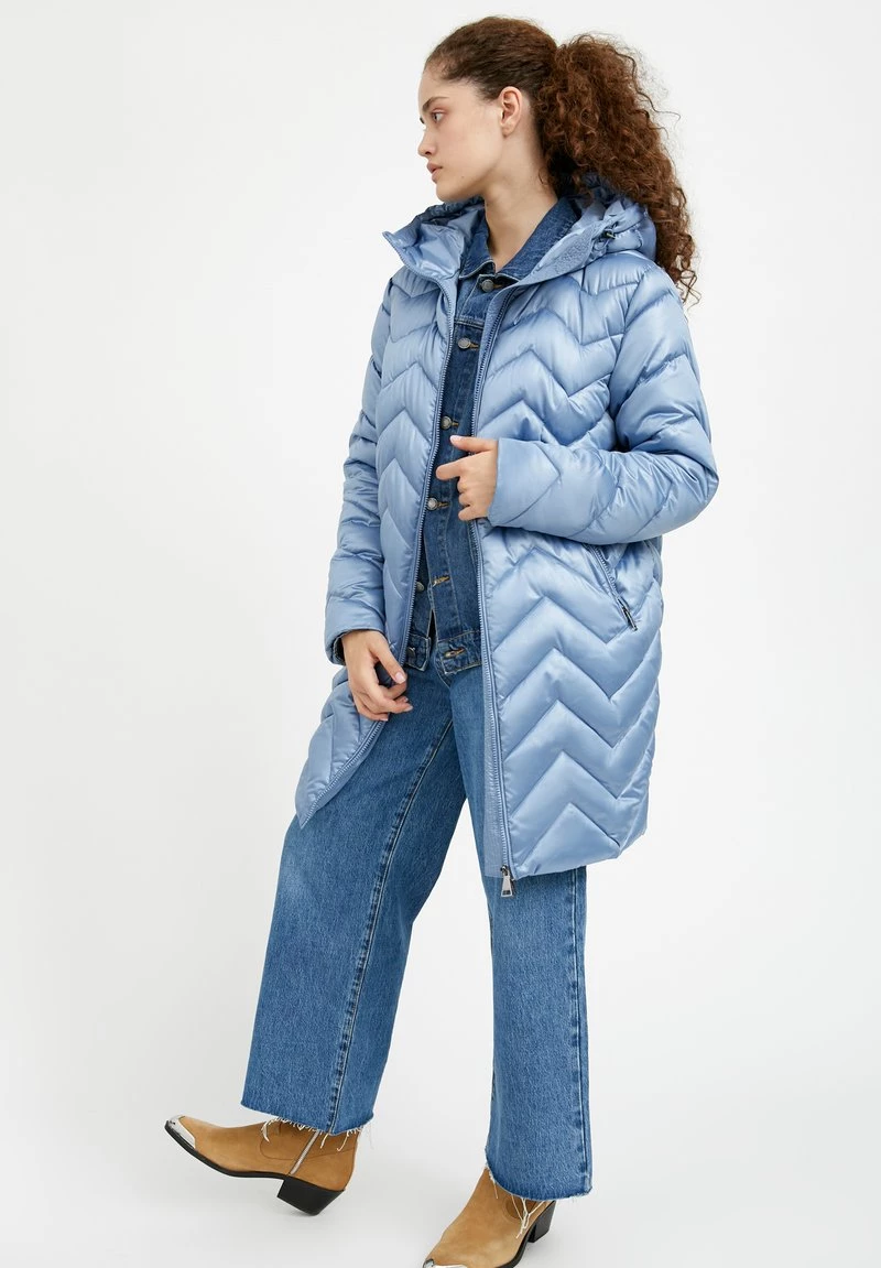 Finn Flare Damen Wintermantel - Light Blue 6 Finn Flare Damen Wintermantel - Light Blue – Bild 4