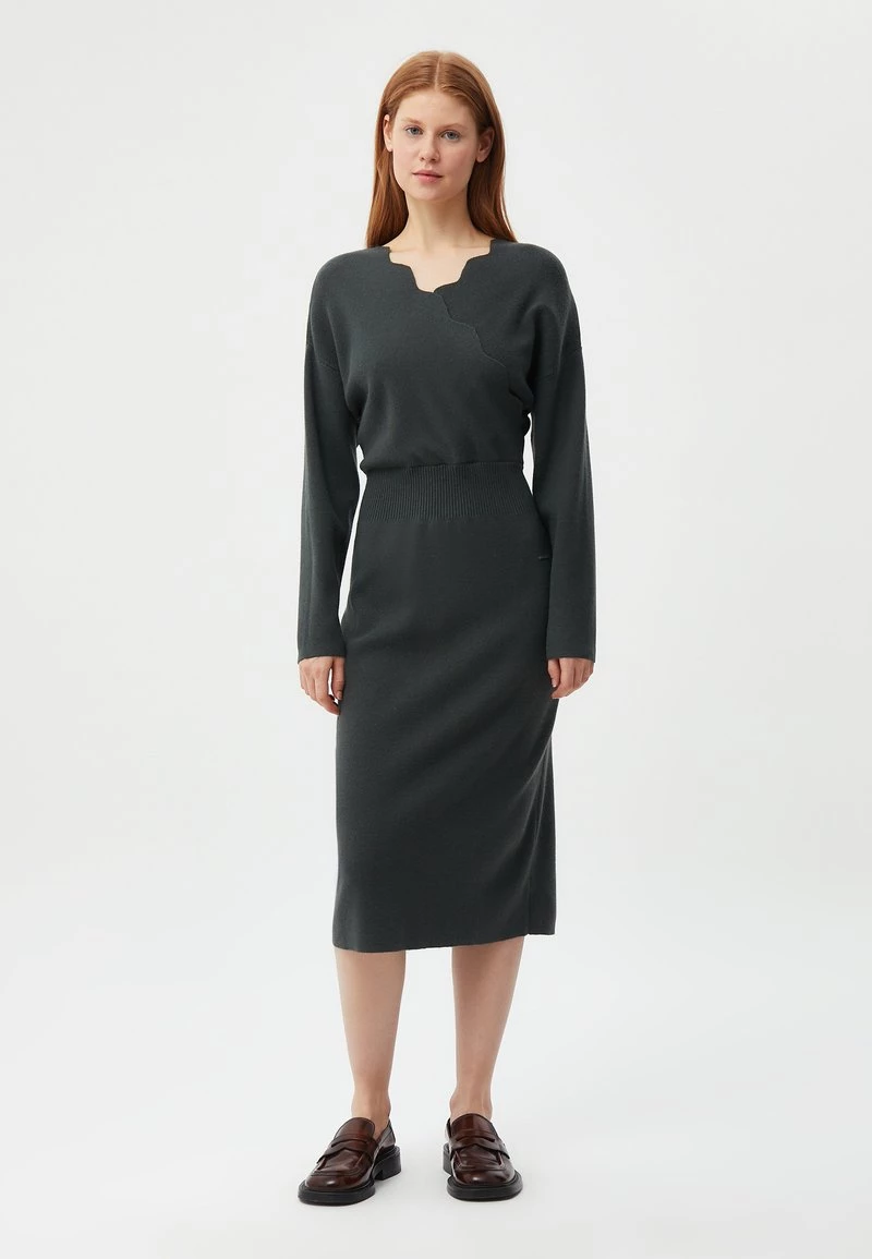 Finn Flare Damen Strickkleid - Dark Grey 3 Finn Flare Damen Strickkleid - Dark Grey