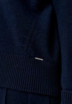 Finn Flare Damen Strickpullover - Dark Blue -Finn Flare Verkaufsladen 5a2c8390cb31450bac1be8b606c72047