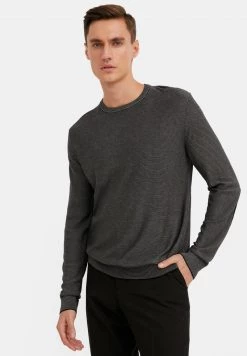 Finn Flare Herren Strickpullover - Black