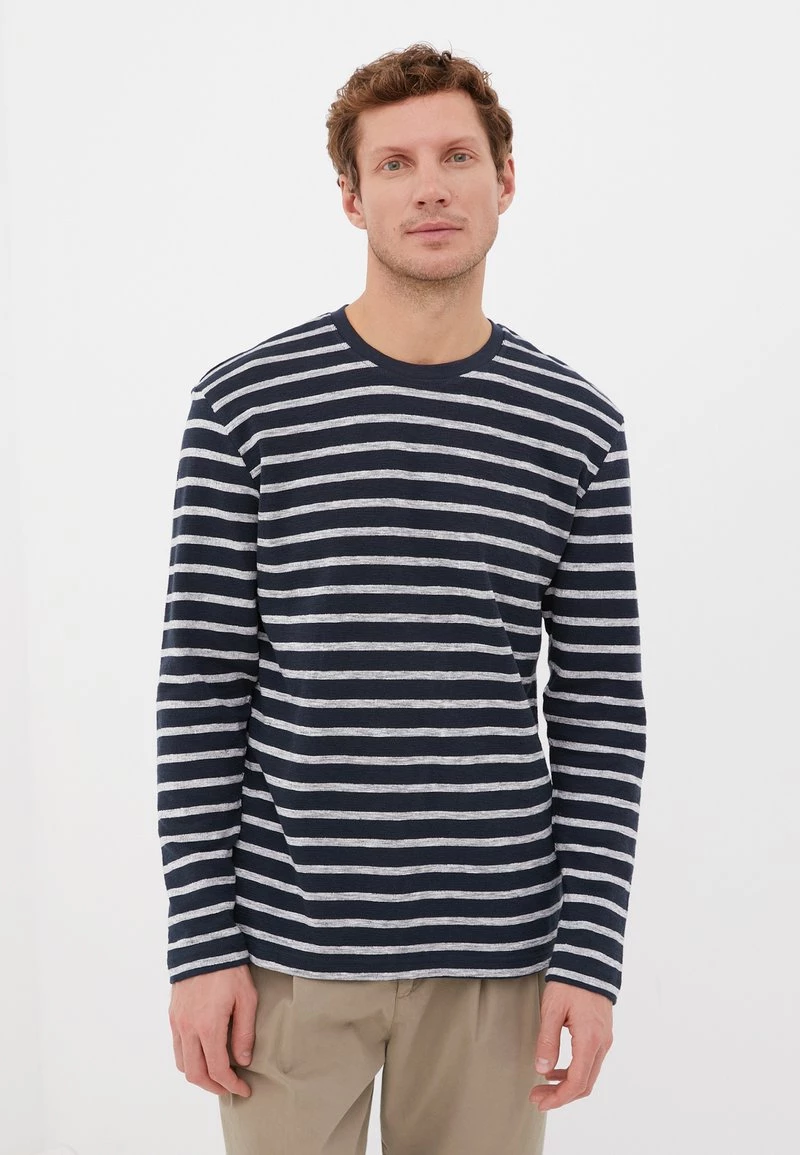 Finn Flare Herren Langarmshirt - Dark Blue 3 Finn Flare Herren Langarmshirt - Dark Blue