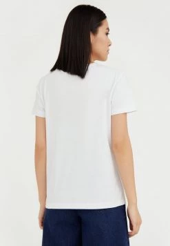 Finn Flare T-Shirt Print - White | Damen -Finn Flare Verkaufsladen 5b3edb09f0594071b42d711e53d3c7f9