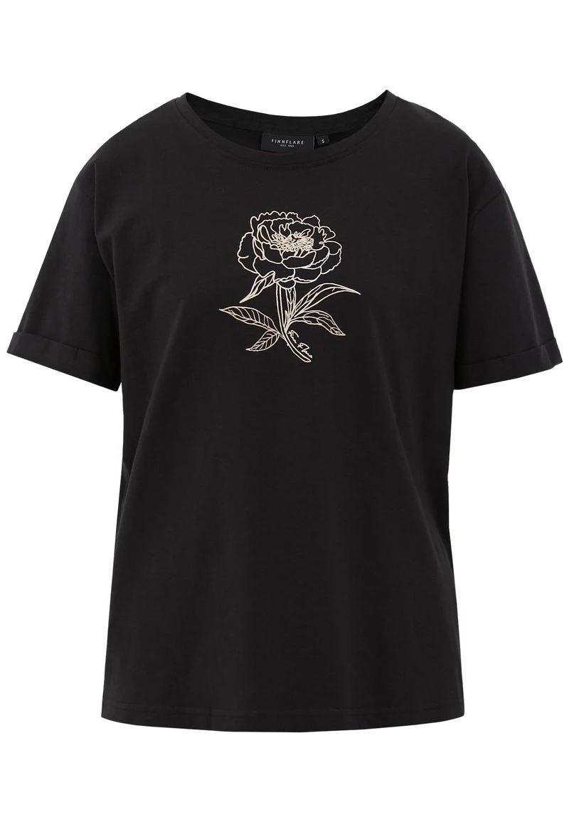 Finn Flare T-Shirt Print - Black | Damen 3 Finn Flare T-Shirt Print - Black | Damen
