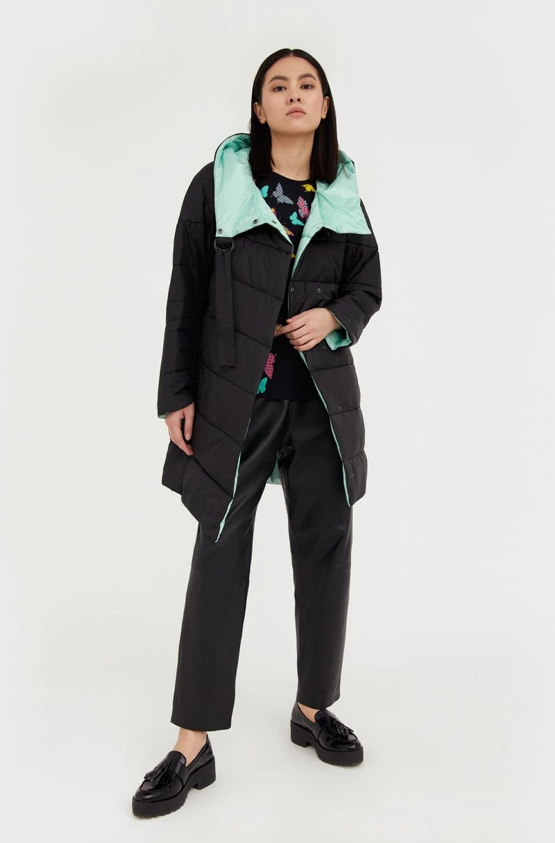 Finn Flare Damen Wintermantel - Black 4 Finn Flare Damen Wintermantel - Black – Bild 2