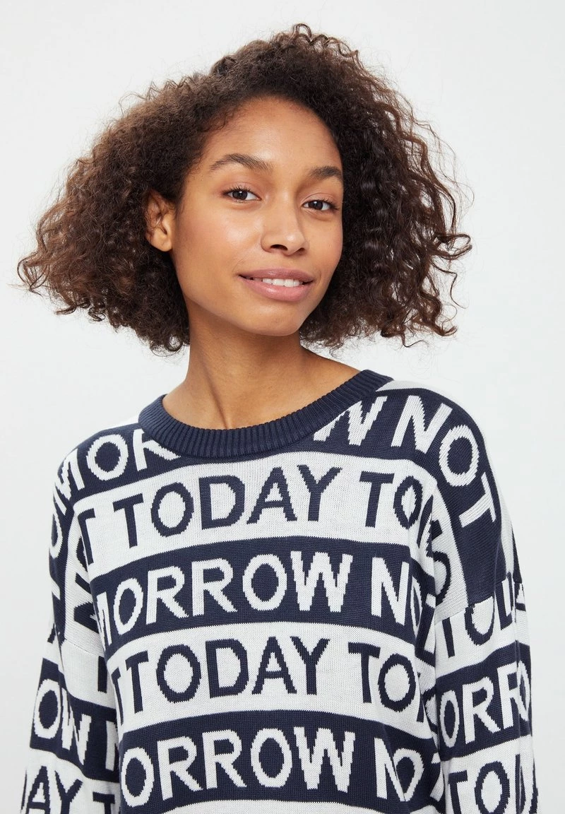 Finn Flare Damen Strickpullover - Dark Blue 6 Finn Flare Damen Strickpullover - Dark Blue – Bild 4