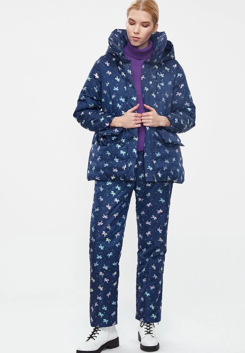 Finn Flare Damen Winterjacke - Dark Blue 4 Finn Flare Damen Winterjacke - Dark Blue – Bild 2