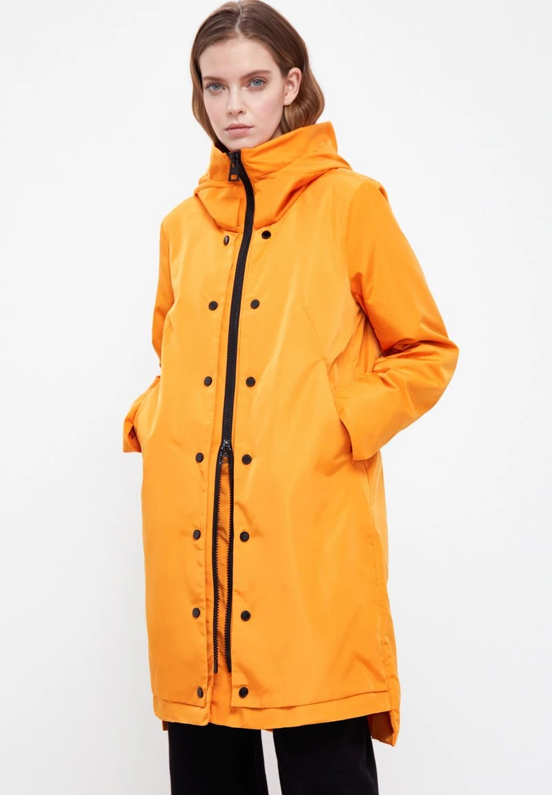 Finn Flare Damen Kurzmantel - Brown 4 Finn Flare Damen Kurzmantel - Brown – Bild 2