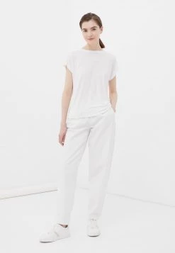 Finn Flare Damen T-Shirt Basic - White -Finn Flare Verkaufsladen 5cad99b9e5bf461ba1d3b44377e75f91