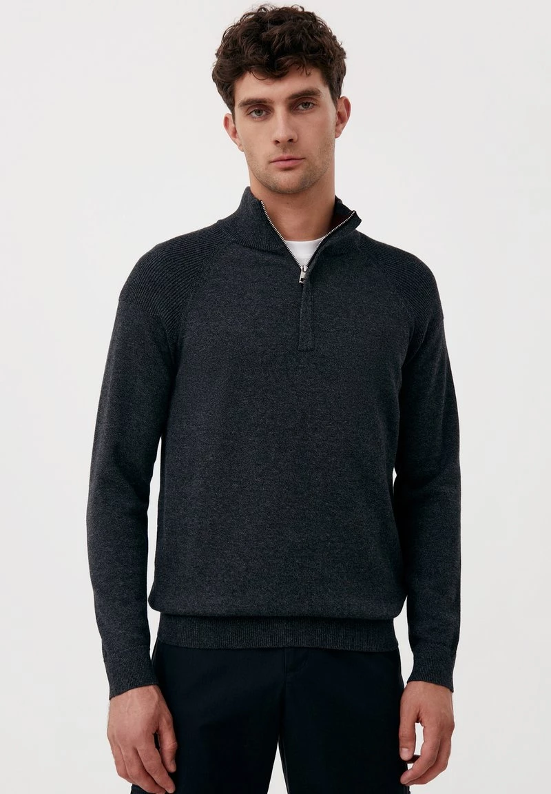 Finn Flare Herren Strickpullover - Dark Grey 3 Finn Flare Herren Strickpullover - Dark Grey