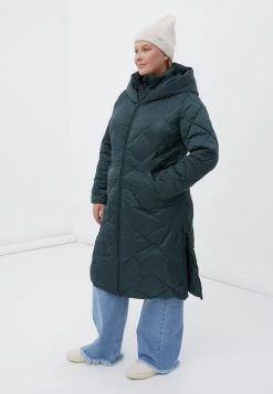 Finn Flare Damen Wintermantel - Dark Green -Finn Flare Verkaufsladen 5e09afa8496a437590ee82c1e9e4c4ae