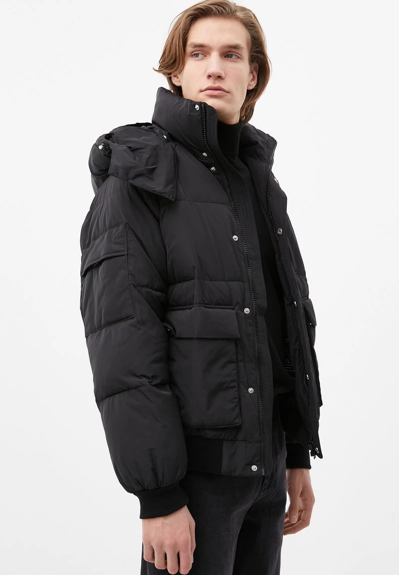 Finn Flare Herren Winterjacke - Black 6 Finn Flare Herren Winterjacke - Black – Bild 4