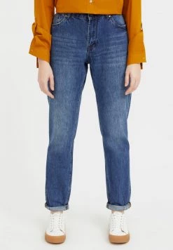 Finn Flare Damen Jeans Straight Leg - Blue