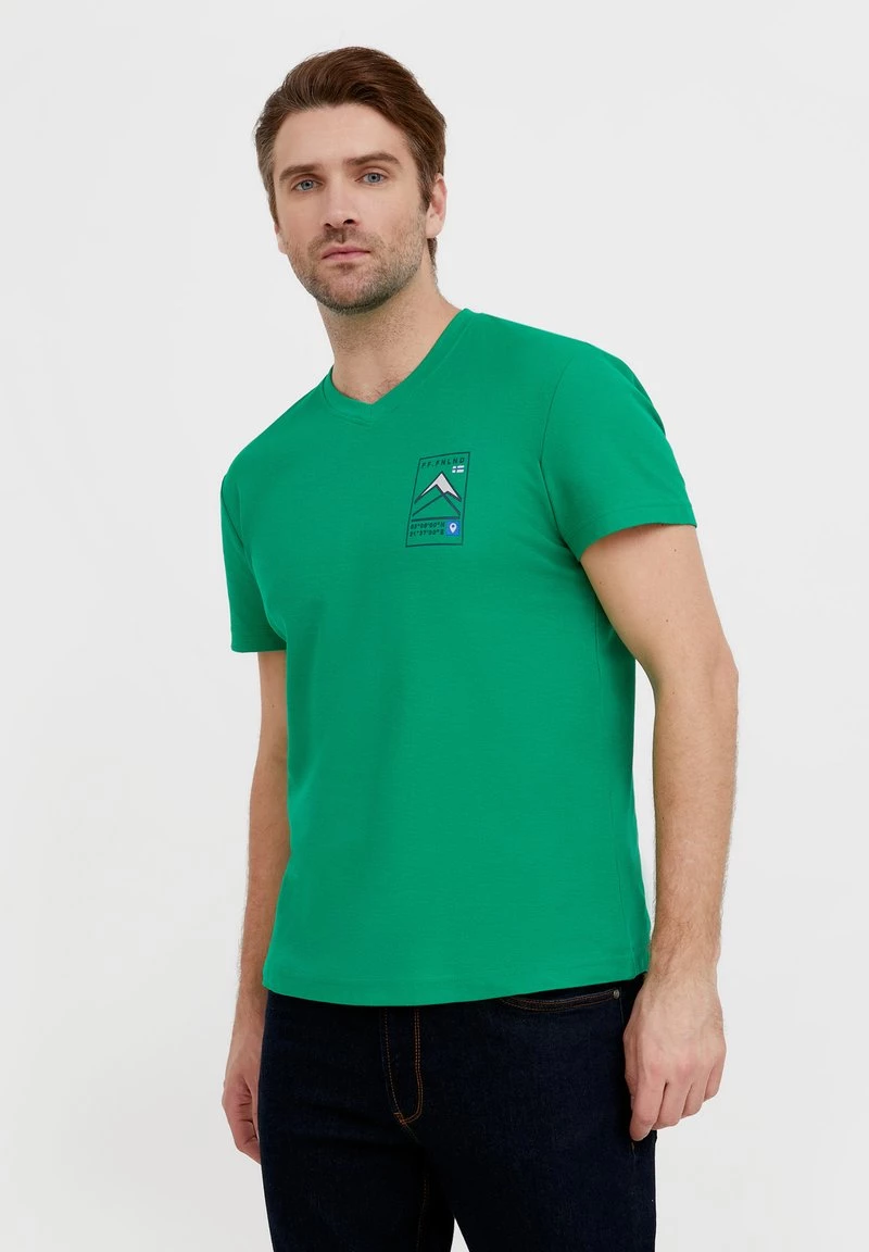 Finn Flare T-Shirt Print - Green | Herren 6 Finn Flare T-Shirt Print - Green | Herren – Bild 4