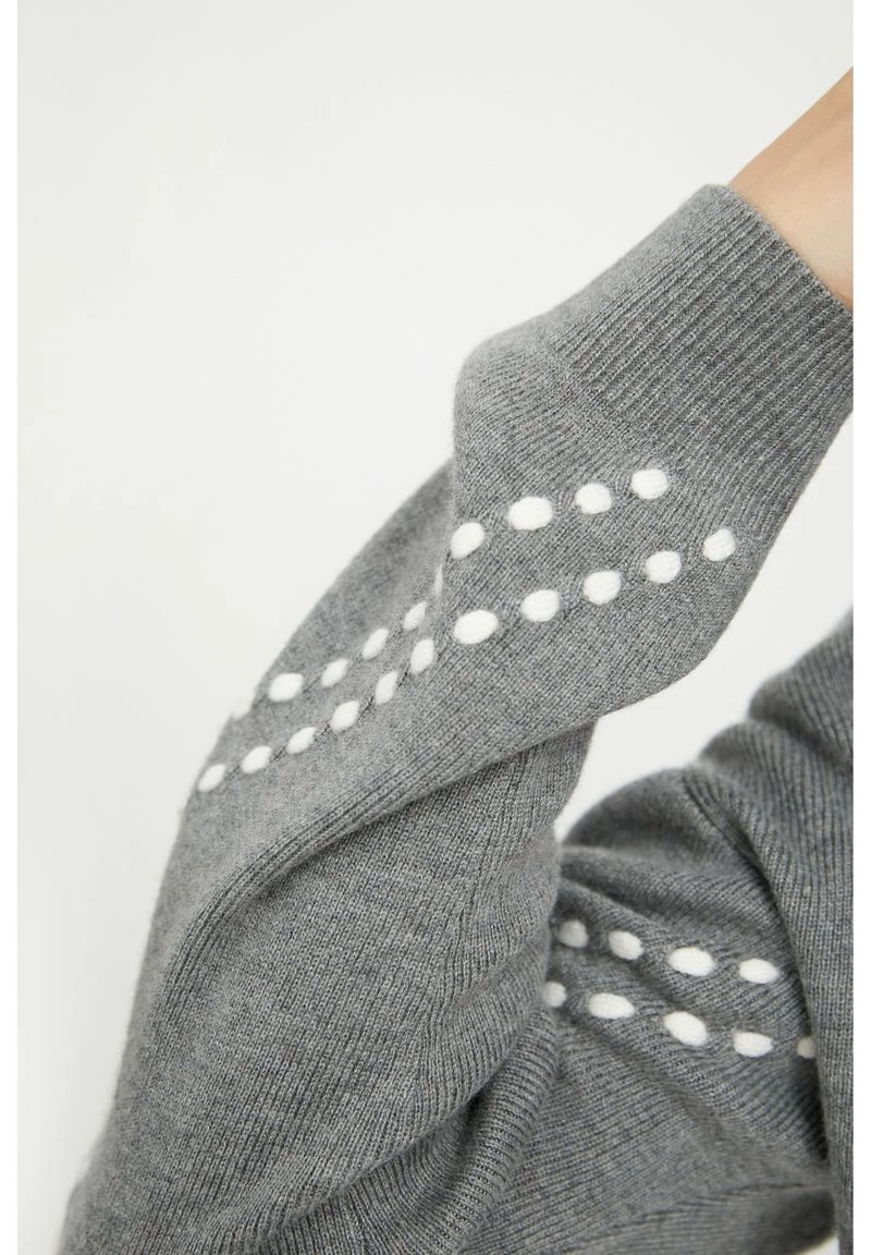 Finn Flare Damen Strickpullover - Grey Melange 7 Finn Flare Damen Strickpullover - Grey Melange – Bild 5