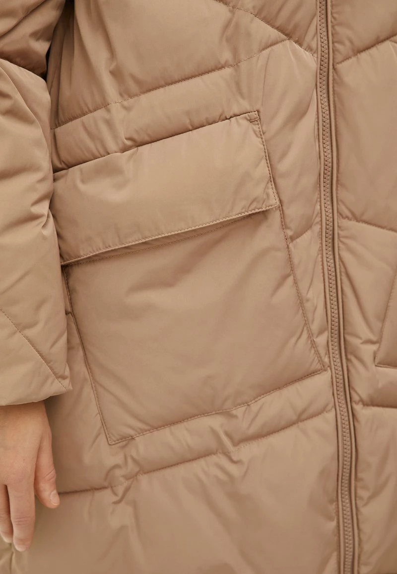 Finn Flare Damen Wintermantel - Dark Beige 8 Finn Flare Damen Wintermantel - Dark Beige – Bild 6