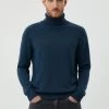 Finn Flare Herren BASIC - Strickpullover - Dark Turquois -Finn Flare Verkaufsladen 6010d949b17545829a078e1cd969b14f