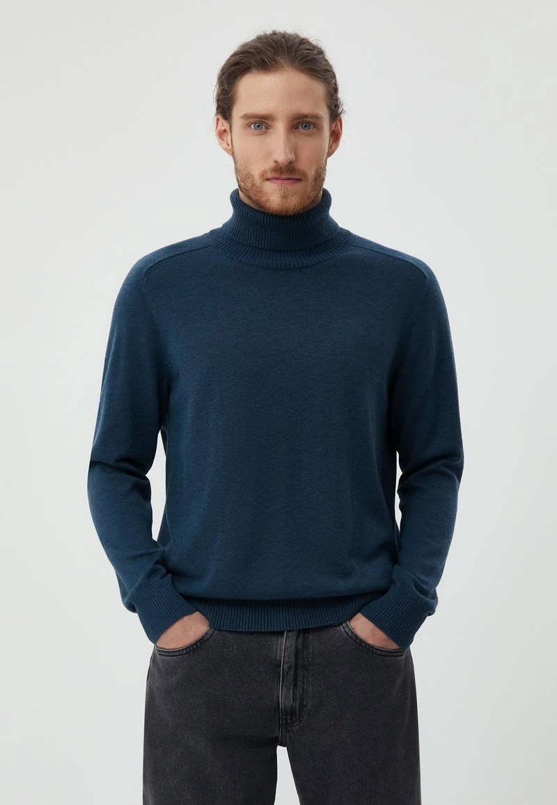 Finn Flare Herren BASIC - Strickpullover - Dark Turquois 3 Finn Flare Herren BASIC - Strickpullover - Dark Turquois