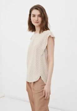 Finn Flare Damen Bluse - Beige -Finn Flare Verkaufsladen 6133517f729f4600a669484dd9c35b65