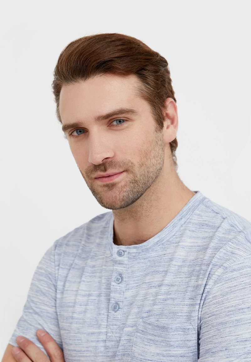 Finn Flare Herren T-Shirt Basic - Grey Blue 7 Finn Flare Herren T-Shirt Basic - Grey Blue – Bild 5