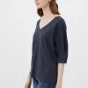 Finn Flare Damen T-Shirt Basic - Dark Blue -Finn Flare Verkaufsladen 61862325583f450cb4ea742d3e33fc3f