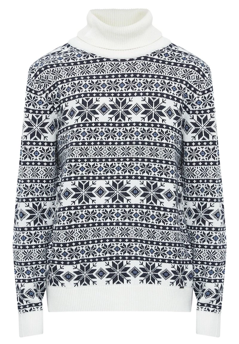 Finn Flare Herren Strickpullover - White 8 Finn Flare Herren Strickpullover - White – Bild 6