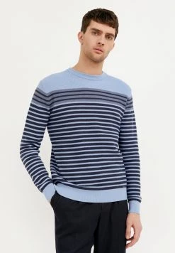 Finn Flare Herren Strickpullover - Light Blue