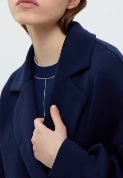 Finn Flare Damen Klassischer Mantel - Dark Blue -Finn Flare Verkaufsladen 62818385989d4ee5a4b5847d6249567c