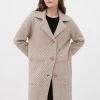 Finn Flare Damen Kurzmantel - Brown Melange -Finn Flare Verkaufsladen 62e82382c8394b9984e2e82c52cc5cec