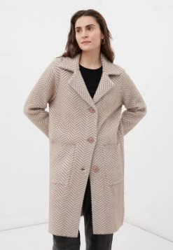 Finn Flare Damen Kurzmantel - Brown Melange