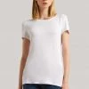 Finn Flare Damen T-Shirt Print - White -Finn Flare Verkaufsladen 6395fcdf5c1d4271bfa7ade26cfe271a