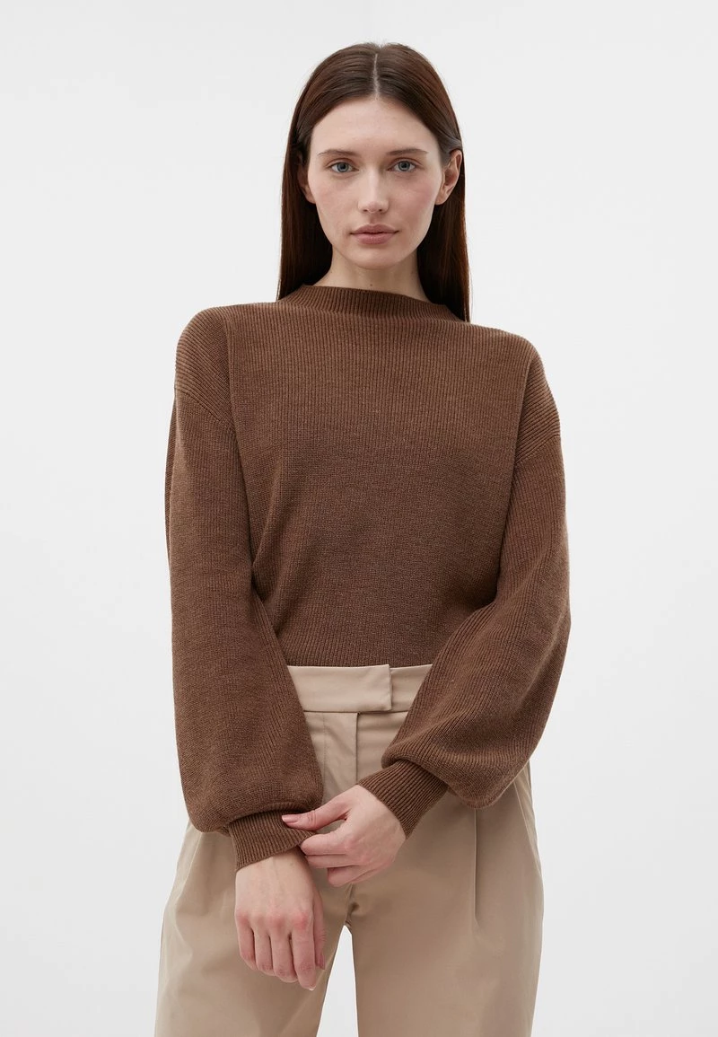 Finn Flare Damen Strickpullover - Dark Beige 3 Finn Flare Damen Strickpullover - Dark Beige