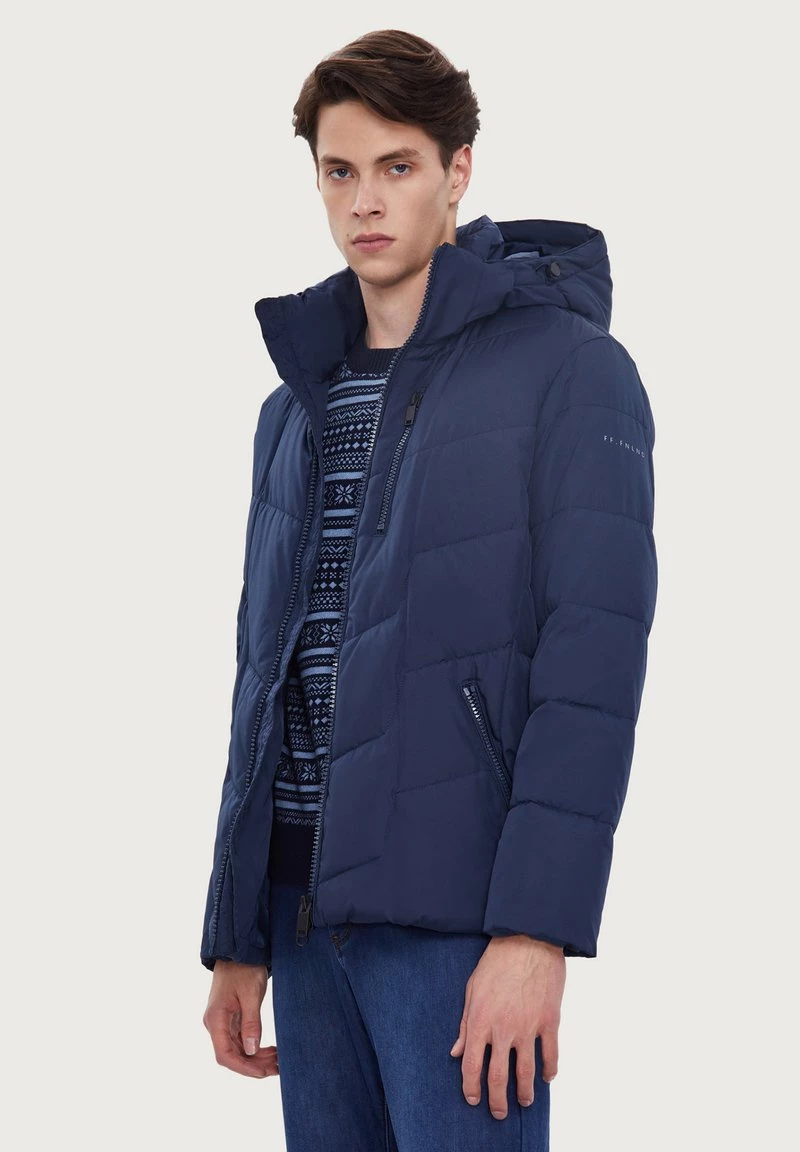 Finn Flare Herren Winterjacke - Dark Blue 7 Finn Flare Herren Winterjacke - Dark Blue – Bild 5